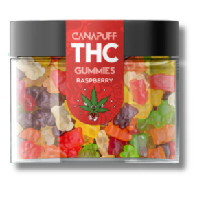 THC Gummibärchen – Himbeere (10 mg THC pro Stück)