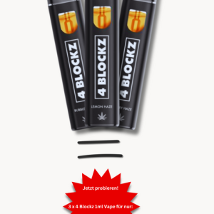 3 x 4 Blockz H2 1ml Vape Sparangebot