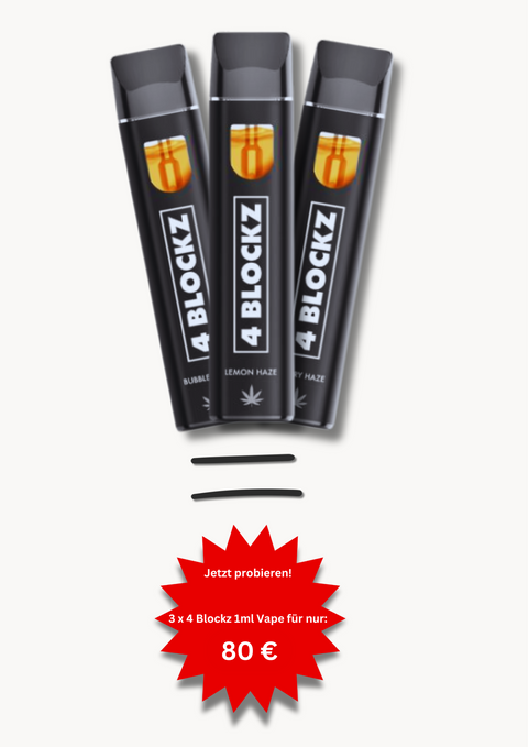3 x 4 Blockz H2 1ml Vape Sparangebot